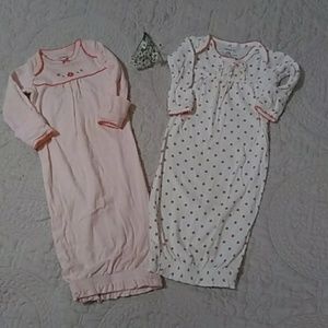 Girl's Infant Sleep Gown Set